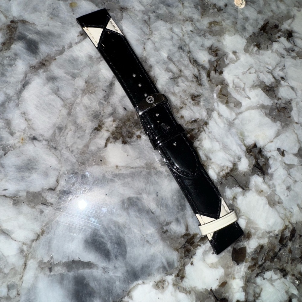 Michele band black and white ( shiney )